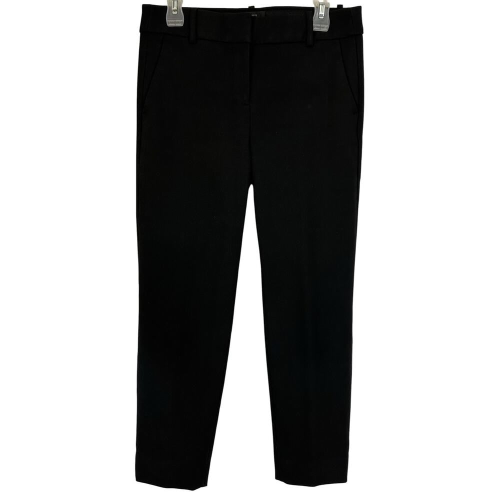 J. Crew Cameron Slim Cropped Pant Four Season Stretch Black G8547 Size 6 - Picture 3 of 9